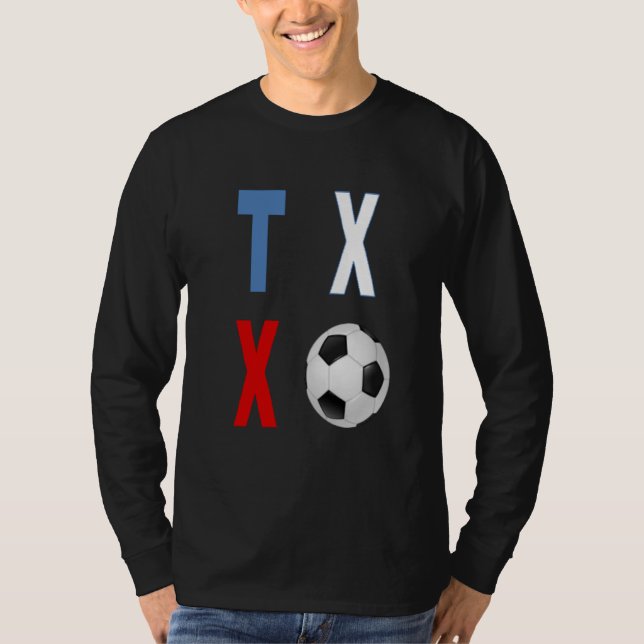 Långärmad T-Shirt svart TEXAS SPORT  (Framsida)