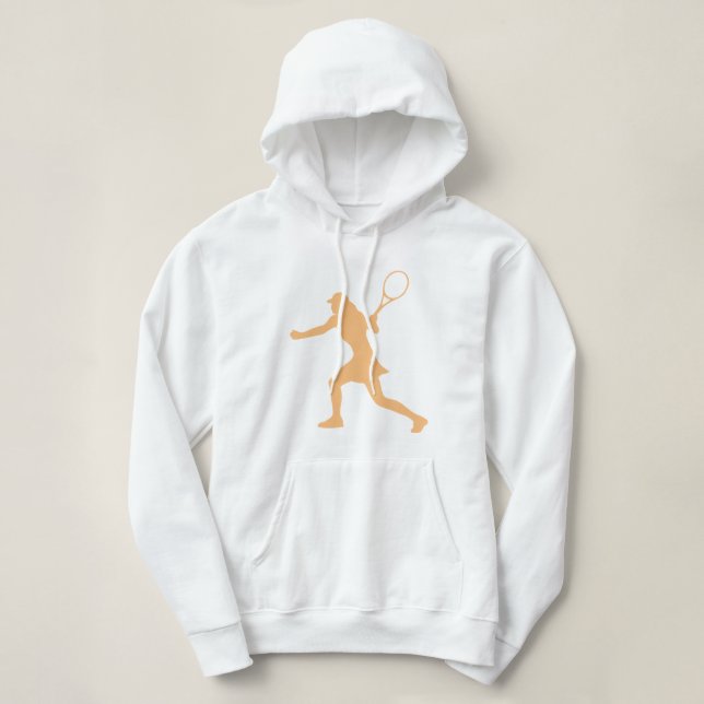 Långärmad tennis hoodie för kvinnor | ANPASSNINGSB T Shirt (Design framsida)