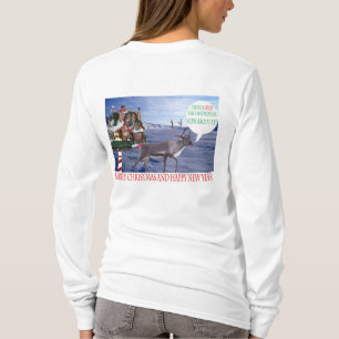 långärmad till kvinnor. God jul och hny T Shirt