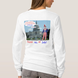 långärmad till kvinnor. Lycklig 4:e råtta/unclesam T Shirt