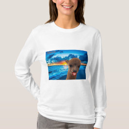 långärmad till kvinnor t shirt