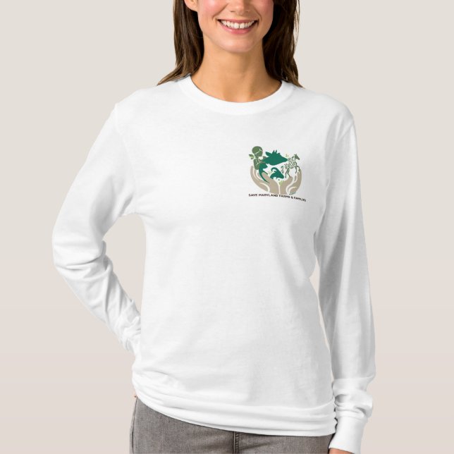 Långärmad TShirt T Shirt (Framsida)