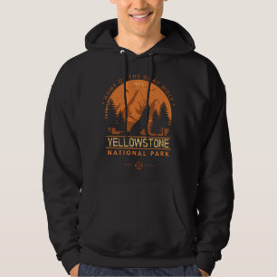 Långärmad Yellowstone T-Shirt Vild Howling Grått Hoodie