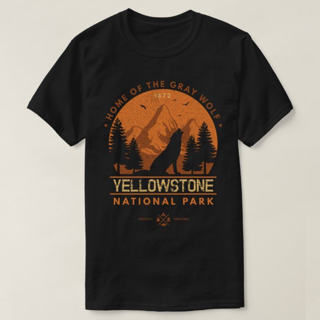 Långärmad Yellowstone T-shirt Vild Ylande Grå (Design framsida)