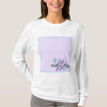 Långärmaden Aqua Ro Dam Bomull T-Shirt
