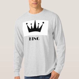 Långärmaden Bild Ash för Krona Anpassningsbar T Shirt