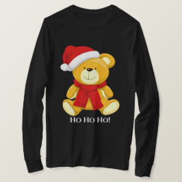 Långärmaden Cute Nalle Santa Manar T Shirt