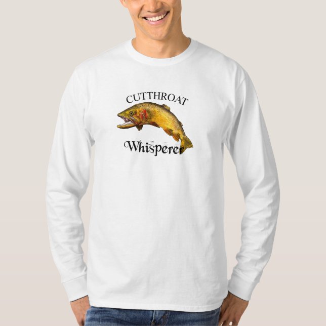 Långärmaden Cutmynningtrout Whisperer Light T Shirt (Framsida)
