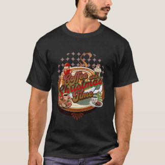 Långärmaden kaffe och jultid t shirt