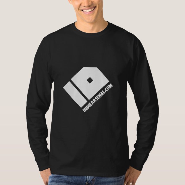 Långärmaden lutar T Shirt (Framsida)