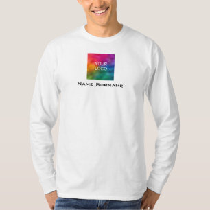 Långärmaden Manar Sided Logotyp Dubbla  Sided  T Shirt
