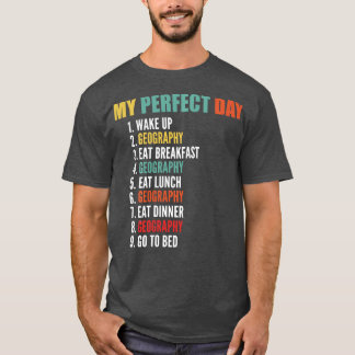 Långärmaden Min Perfekt Day Funny Geography T Shirt