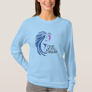 Långärmaden Mina FloState-kvinnor T Shirt