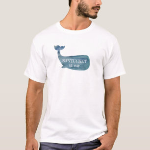 Långärmaden Nantucket Blue Whale Beach T Shirt