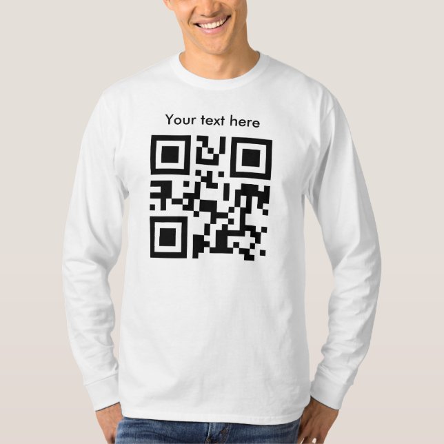 Långärmaden passade (beställnings- text) t-shirt (Framsida)