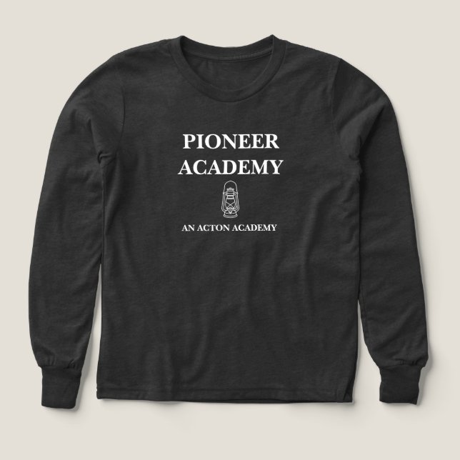Långärmaden Pioneer Acton Academy Boys Tri-Blend T Shirt (Design framsida)