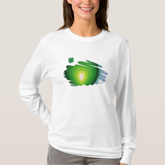 Långärmader för damer Hoody, vintergrön Shamrock Tee Shirt