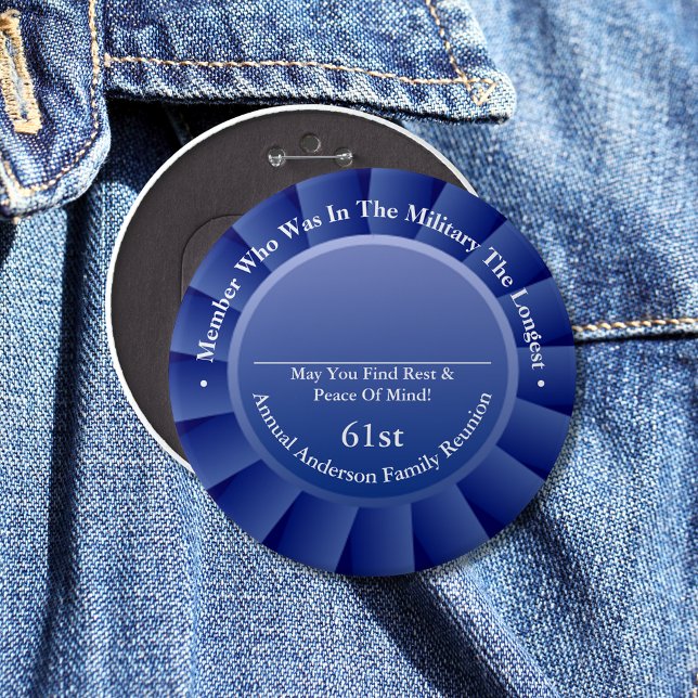 Långaste medlem i militärfamiljen Reunion Awards Knapp (Skapare uppladdad)