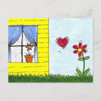 Långavstånd Kärlek Vykort