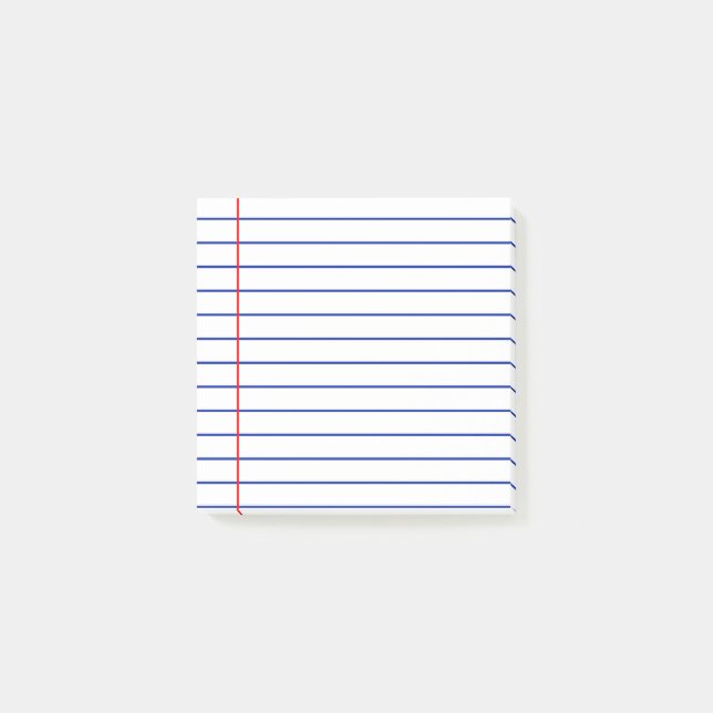 Längd Papper Post-it Block (Framsida)