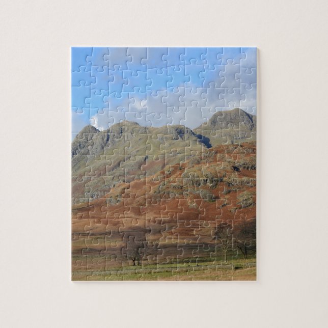 Langdale Pikes, Engelska Sjö Pussel (Vertikal)