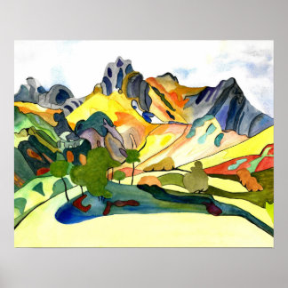 Langdale Pikes. Poster