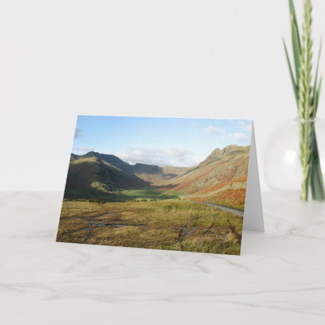 Langdale Valley - Blank Hälsning Card Kort (Framsida)