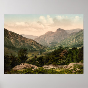 Langdale Valley, Sjö District, Cumbria, England Poster