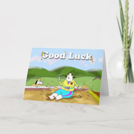 Längdhopp lycka till kort