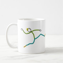 Längdhopp Stickman Kaffemugg