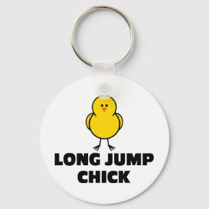 Längdhoppchick Nyckelring
