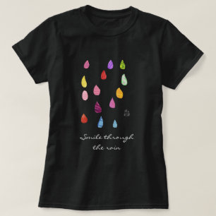 Långdifrån genom regncitatet t shirt