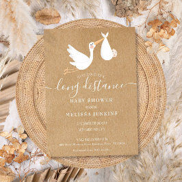 Långdistans Baby Shower Sprinkle Per Post Inbjudningar