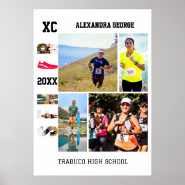 Långdistans Senior Natt Skolavslutning XC Poster