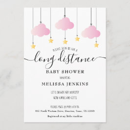 Långdistansdusch | Strö ut via posten Rosa Inbjudningar