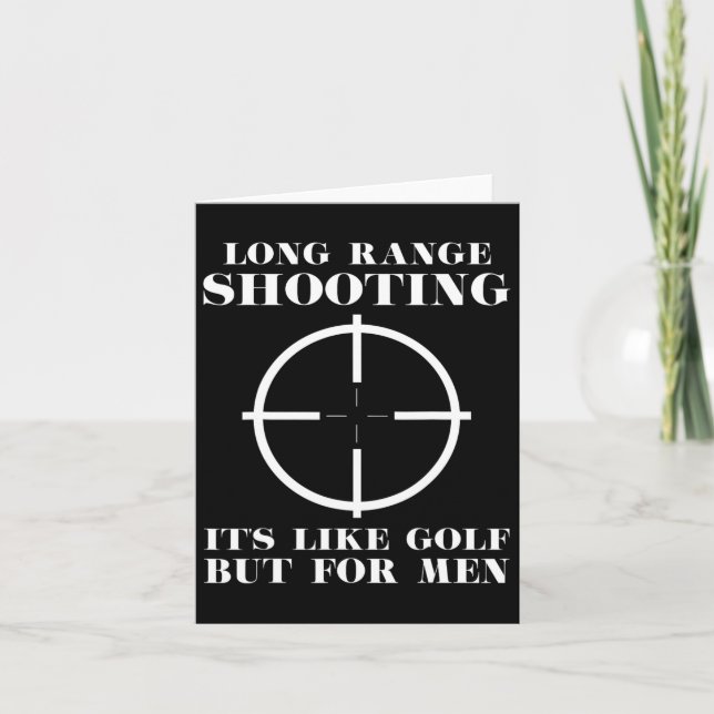 Långdistansfotografering är som en golf men För ma Kort (Framsida)