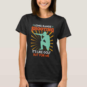 Långdistanstagning liknar Golf Sports Shooter T Shirt