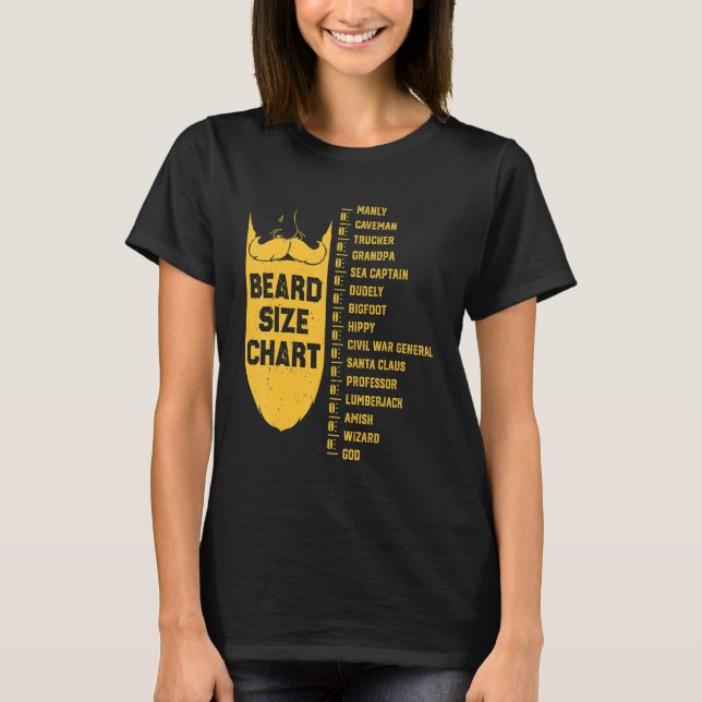 Längdmätningskort för manar av skäglår t shirt (Framsida)