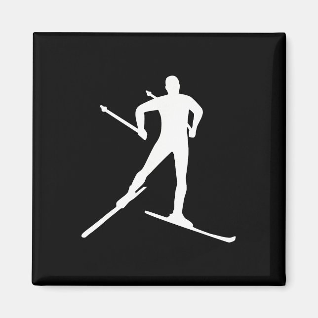 Längdskidåkning  magnet (Framsidan)
