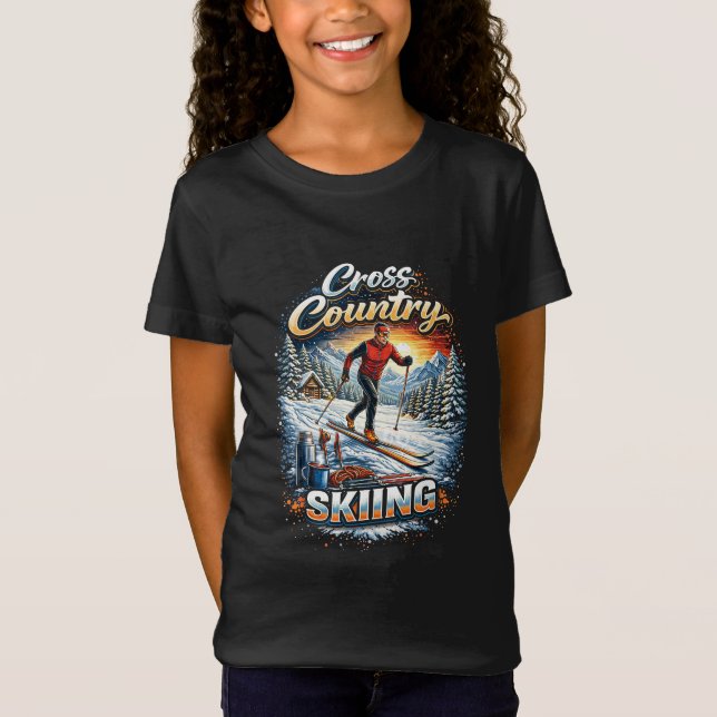 Längdskidande And T Shirt (Framsida)
