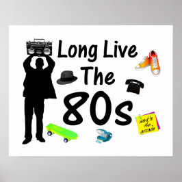 Länge leve 80-talets kultur poster