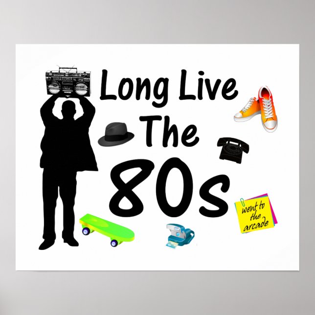 Länge leve 80-talets kultur poster (Framsidan)