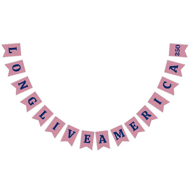 Länge leve Amerika 250-årsjubileum för självständi Vimplar (Alla)