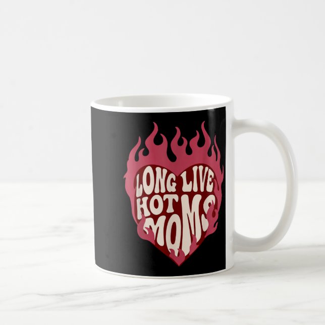 Länge Leve Heta Mammor Retro Rolig Mamma Humor Cit Kaffemugg (Höger)