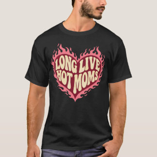 Länge leve heta mammor Rollig retro-mamma humor T Shirt