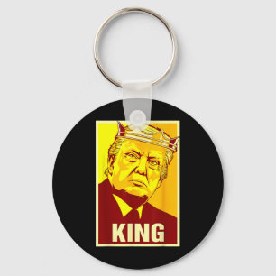Länge leve kungen Donald Trump Trump kung Amerika Nyckelring