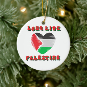 Länge leve Palestina Julgransprydnad Keramik
