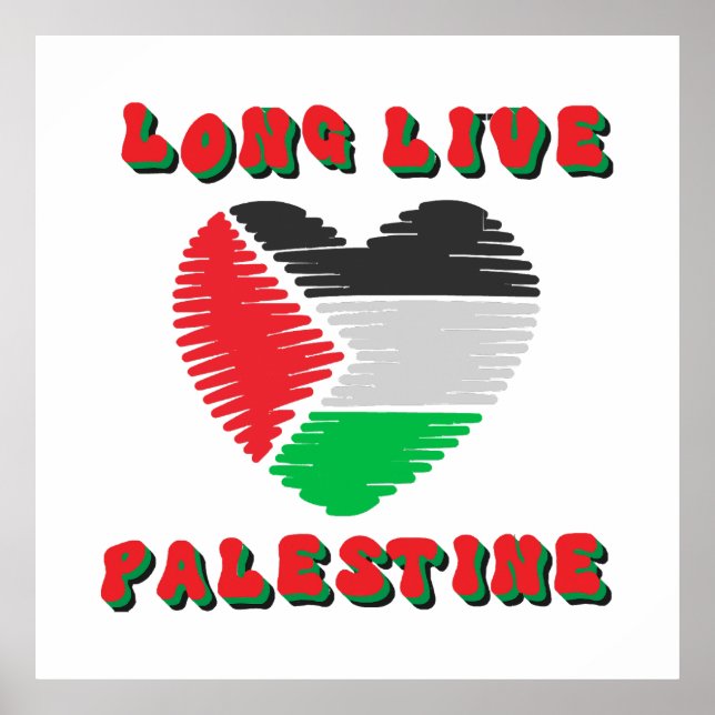 Länge leve Palestina Poster (Framsidan)