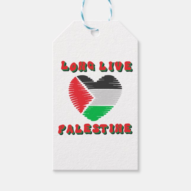 Länge leve Palestina Presentetikett (Framsidan)
