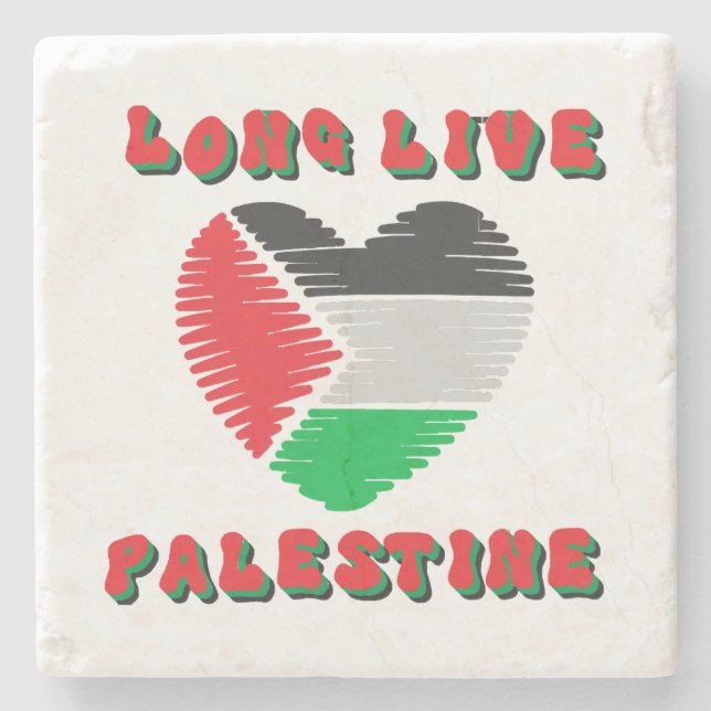 Länge leve Palestina Stenunderlägg (Framsidan)